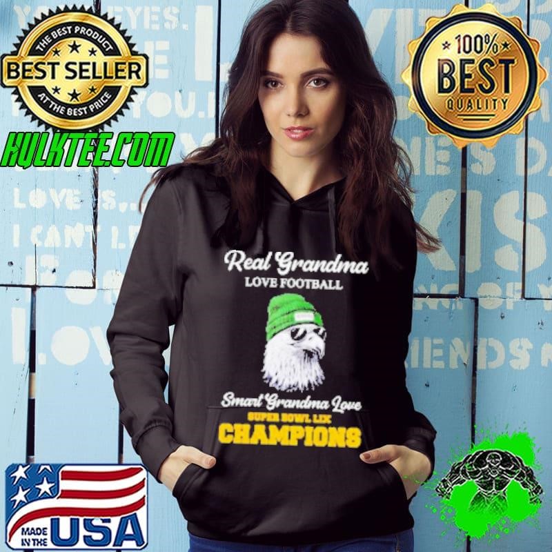 Real grandma love football smart grandma love Super Bowl LIX champions Shirt