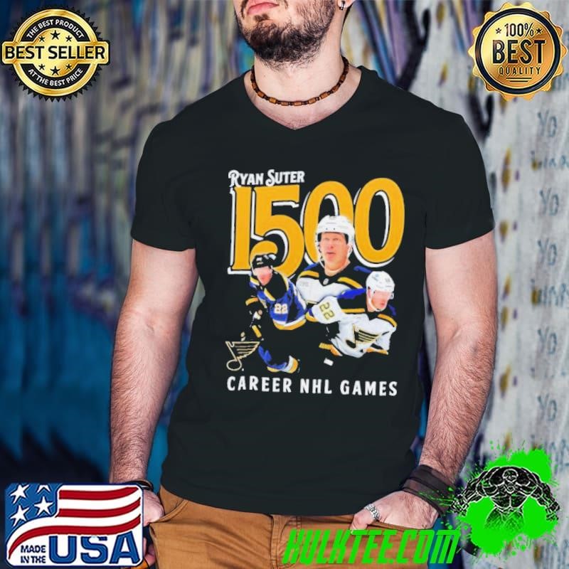 Ryan Suter St. Louis Blues 1500 Career NHL Games Shirts