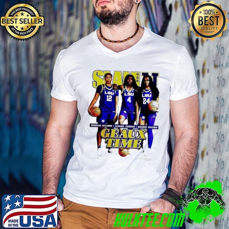 SLAM Cover Tee SLAMU 5 LSU Tigers Womens Basketball Mikaylah Williams – Flau’jae Johnson And Aneesah Morrow Shirt