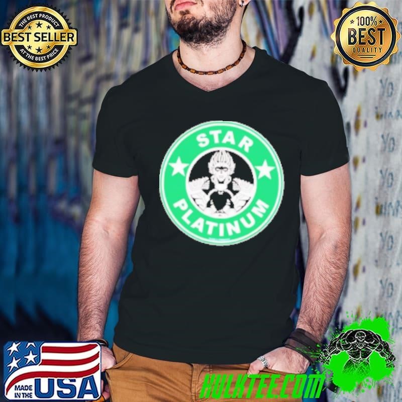 Star Platinum Starbucks Logo Parody shirt