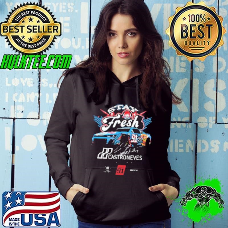 Stay Fresh Castroneves II XVI MMXXV Project 91 NASCAR 2025 Signature Hoodie