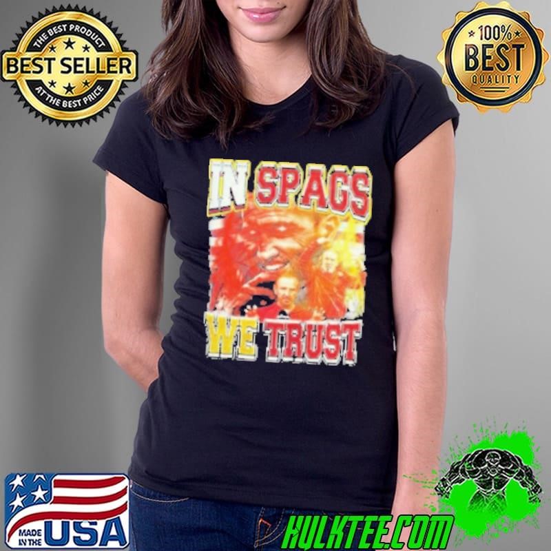 Steve Spagnuolo Kansas City Chiefs In Spags We Trust Ladies Tee