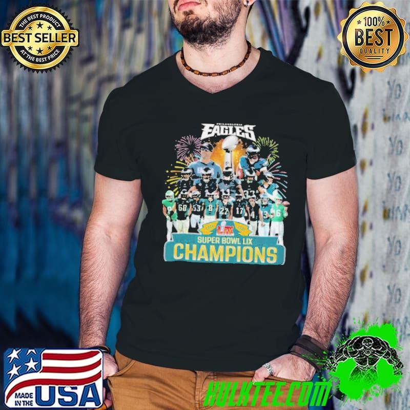 Super Bowl LIX 2024 2025 Champions Philadelphia Eagles Team Player Winner Shirt