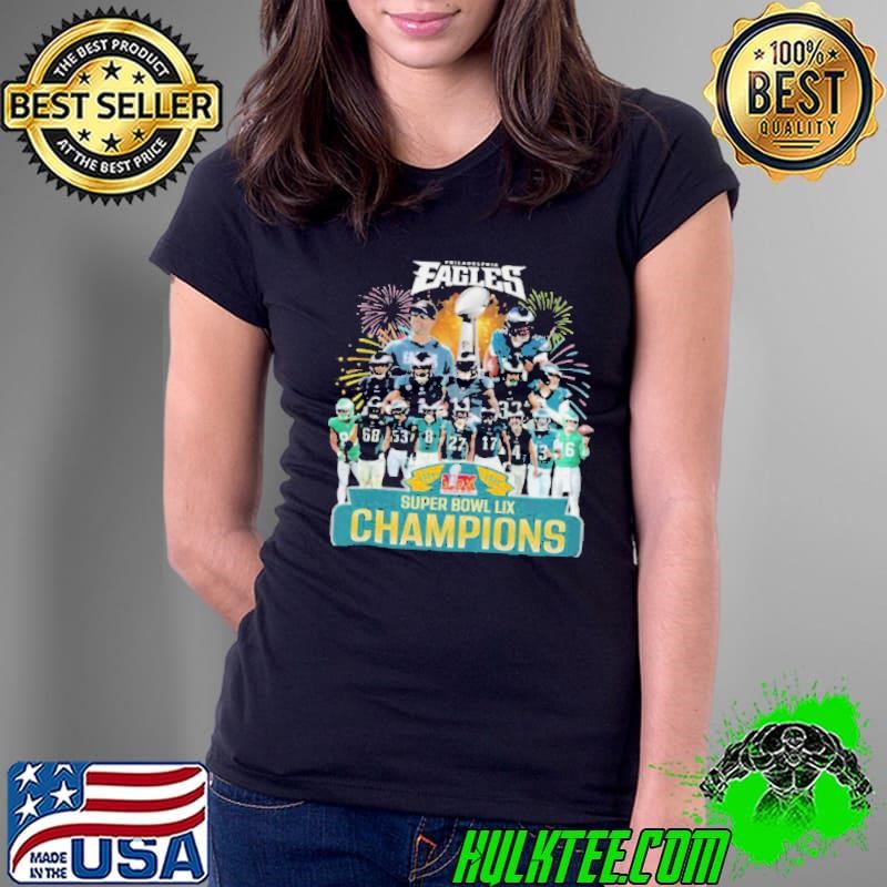 Super Bowl LIX 2024 2025 Champions Philadelphia Eagles Team Player Winner Ladies Tee