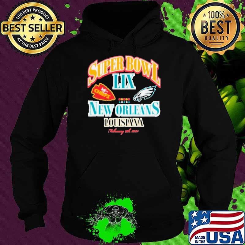Super Bowl Lix 2025 New Orleans Louisiana 9th 2025 Hoodie