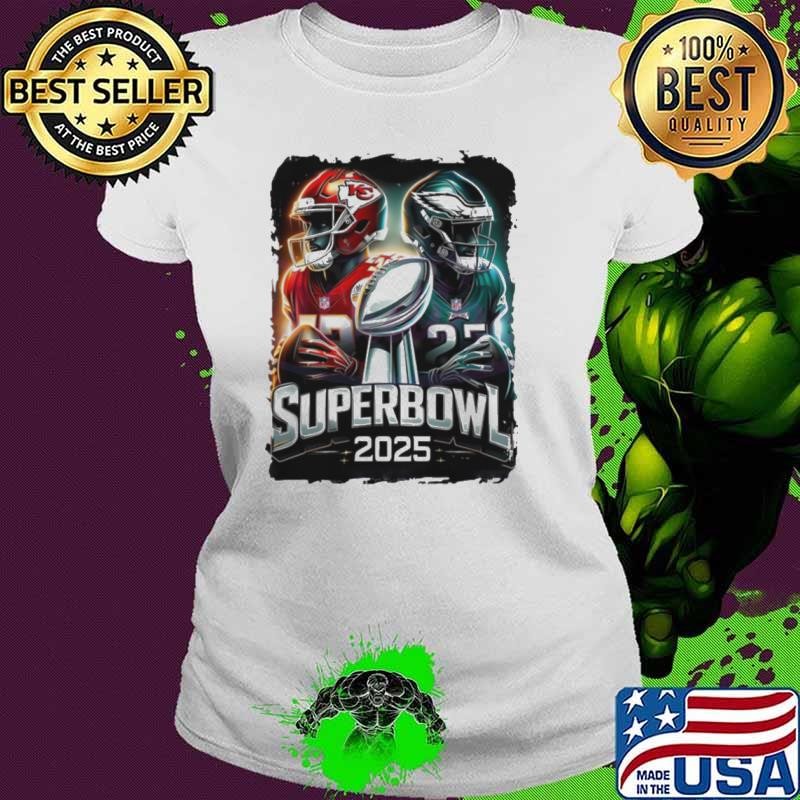 Superbowl 2025 Kc Chiefs Vs Philly Eagles Football shirt