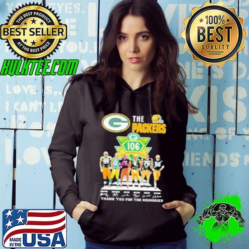 The Green Bay Packers 106th Thank You For The Memories 1925 2025 Signatures Hoodie