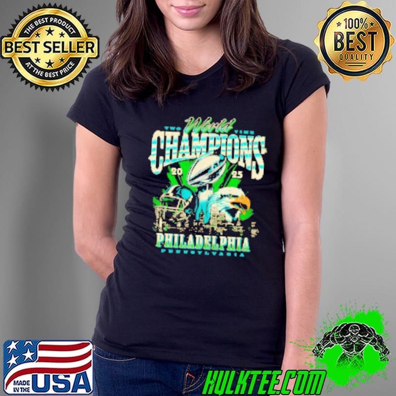 Two times World Champions 2025 Philadelphia Eagles Ladies Tee
