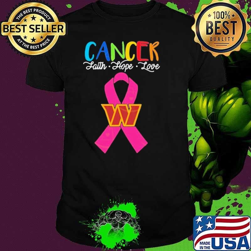 Washington Commanders Cancer Faith – Hope – Love Logo Unisex