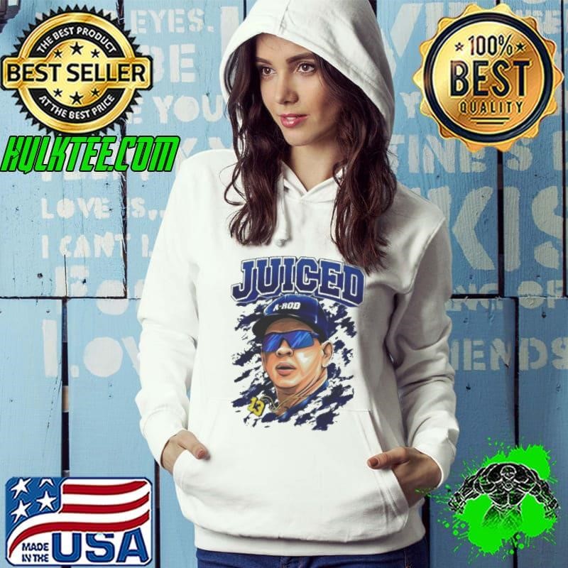 A-Rod Juiced Alex Rodriguez Cartoon Graphic Hoodie