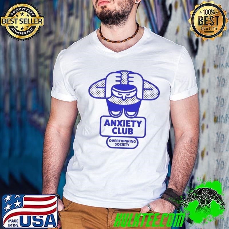 Anxiety Club Overthinking Society Guys V Neck