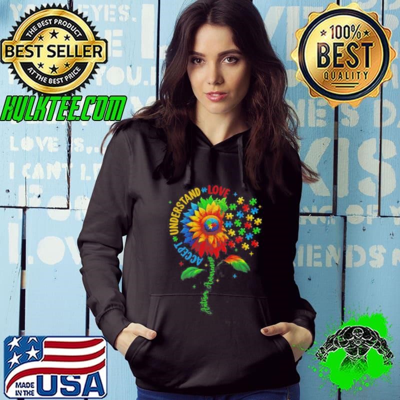 Autism Awareness Sunflower Men Women Kids Autism Sunflower Hoodie