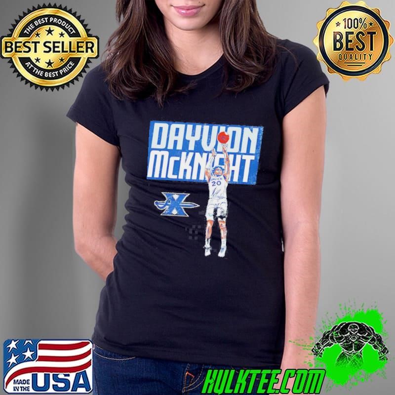 Dayvion McKnight Xavier Musketeers Caricature shirt