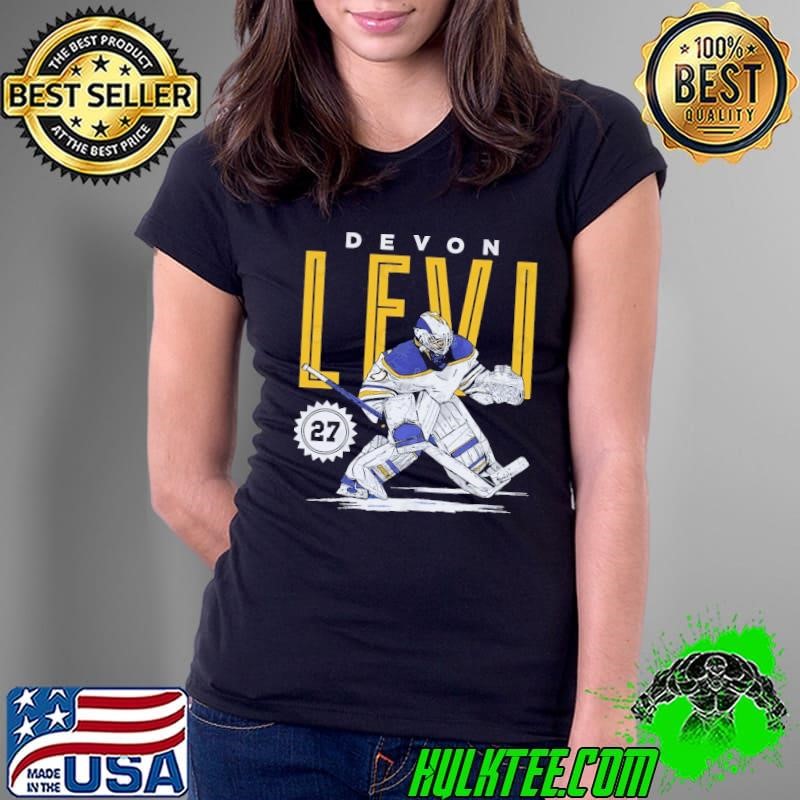 Devon Levi Canadian professional ice hockey goaltender Buffalo Card Ladies Tee