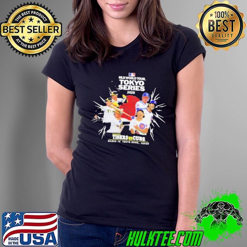 Hanshin Tigers vs Chicago Cubs MLB Tokyo Series Opening Game 2025 Ladies Tee