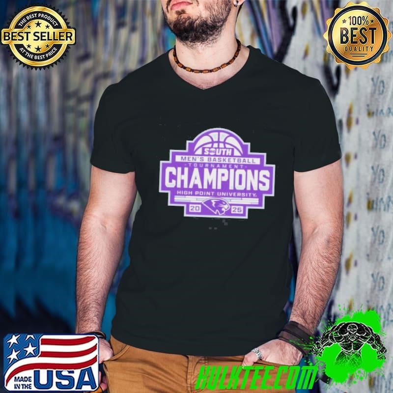 High Point Panthers 2025 Big South Mens Basketball Conference Tournament Champions Shirt