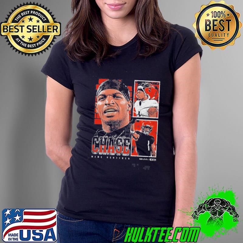 JaMarr Chase Wide Receiver Cincinnati Bengals NFL Vintage Profile Signature 2025 Ladies Tee