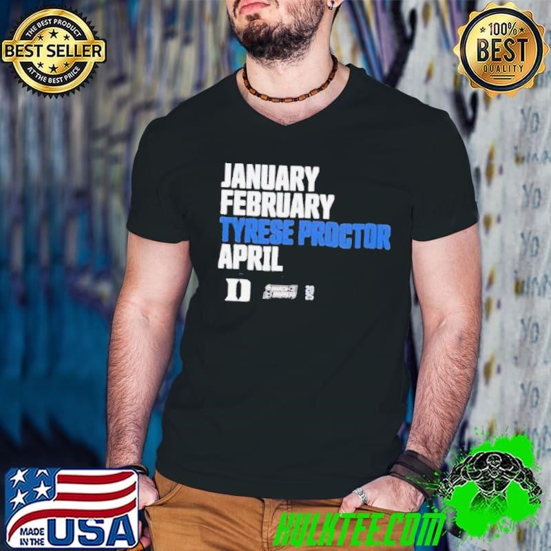 January February Tyrese Proctor April March Madness 2025 Guys V Neck