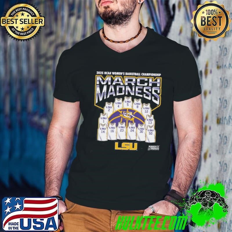 LSU Tigers NCAA Womens Basketball Championship Jersey Team March Madness 2025 Logos shirt