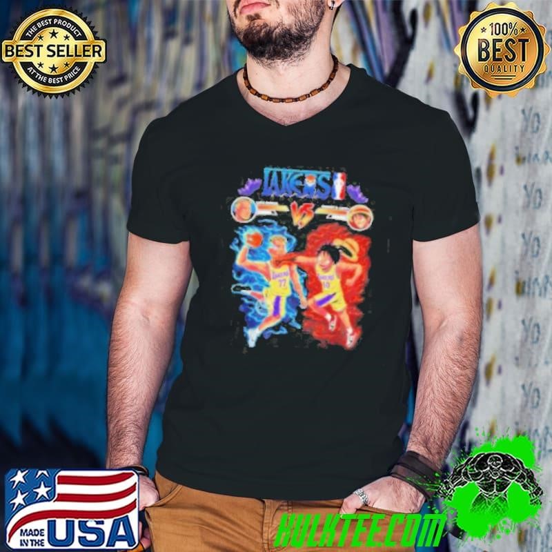 Lakers Luka Doncic vs Monkey D Luffy shirt