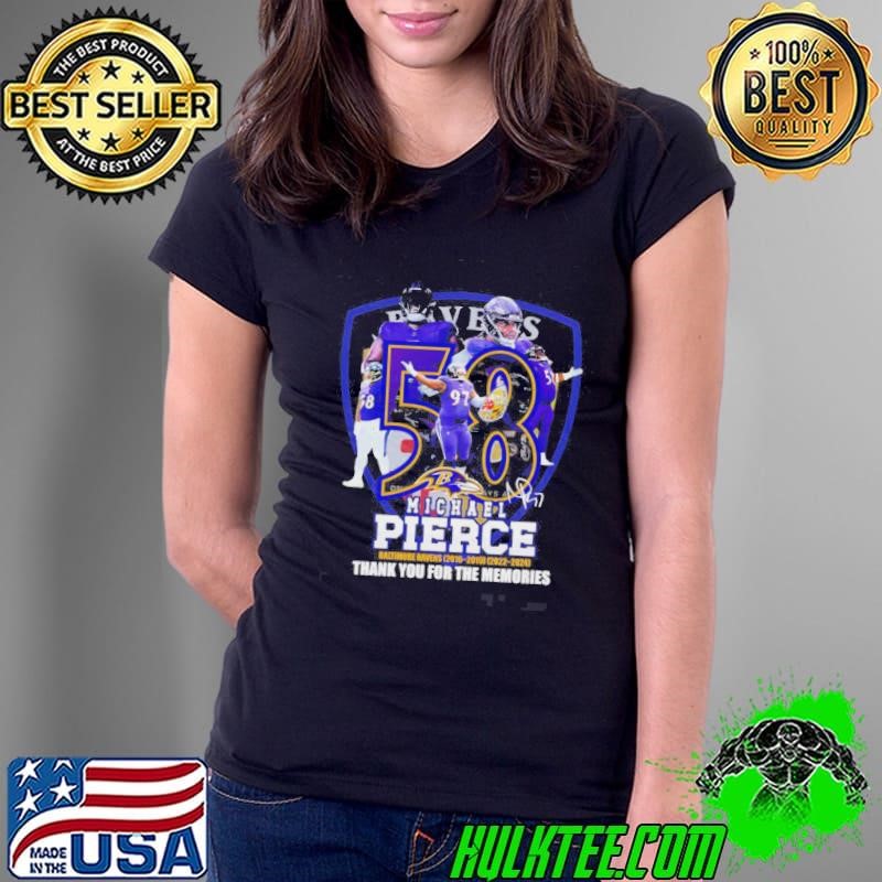 Michael Pierce Baltimore Ravens Thank You For The Memories Shirt