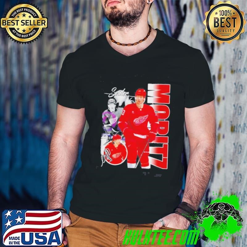 Moritz Seider Detroit Red Wings Players Collage Signature Shirt