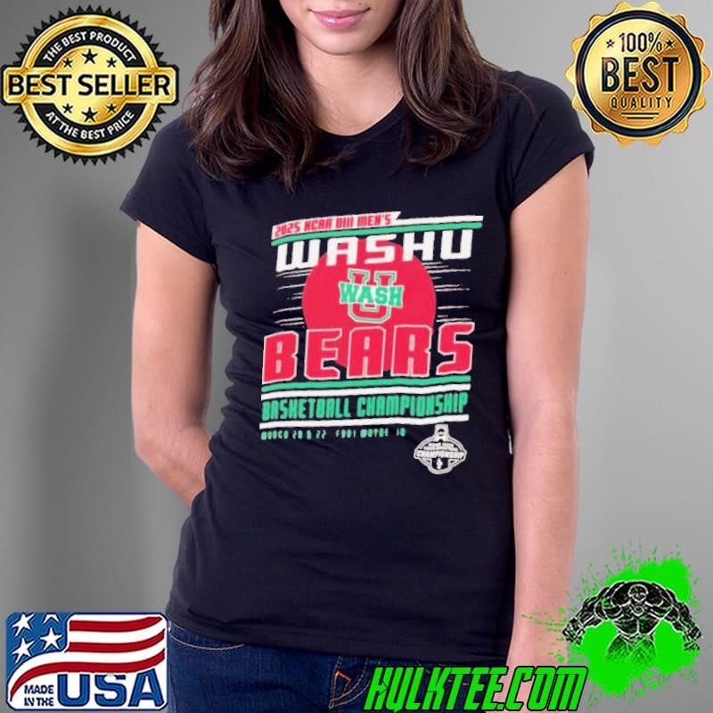 NCAA DIII Men’s Washu Bears basketball Championship 2025 Ladies Tee