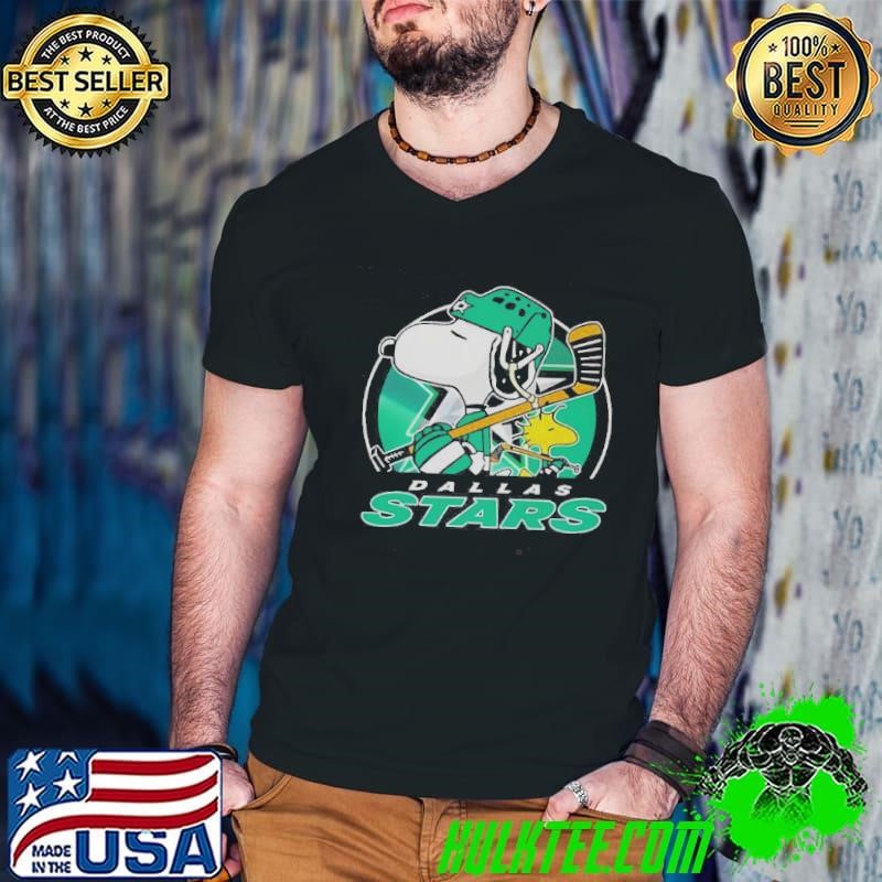 Nice Charlie Brown And Woodstock Dallas Stars The Peanuts X NHL Shirt