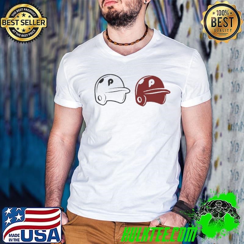 Philadelphia Phillies Helmets Guys V Neck
