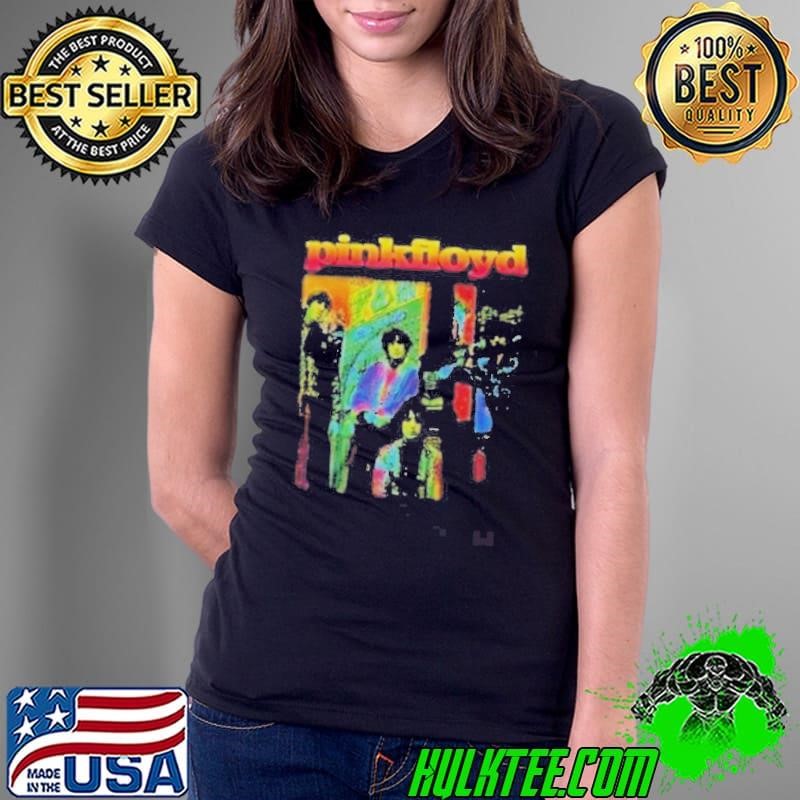 Pink Floyd Rainbow Band Photo Ladies Tee