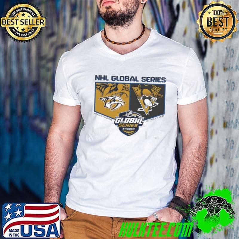 Pittsburgh Penguins vs. Nashville Predators Fanaticity 2025 Global Series shirt