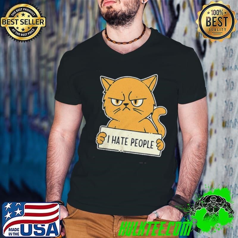 Purrfect Mood For Antisocial Days I Hate People Said This Cat Shirt