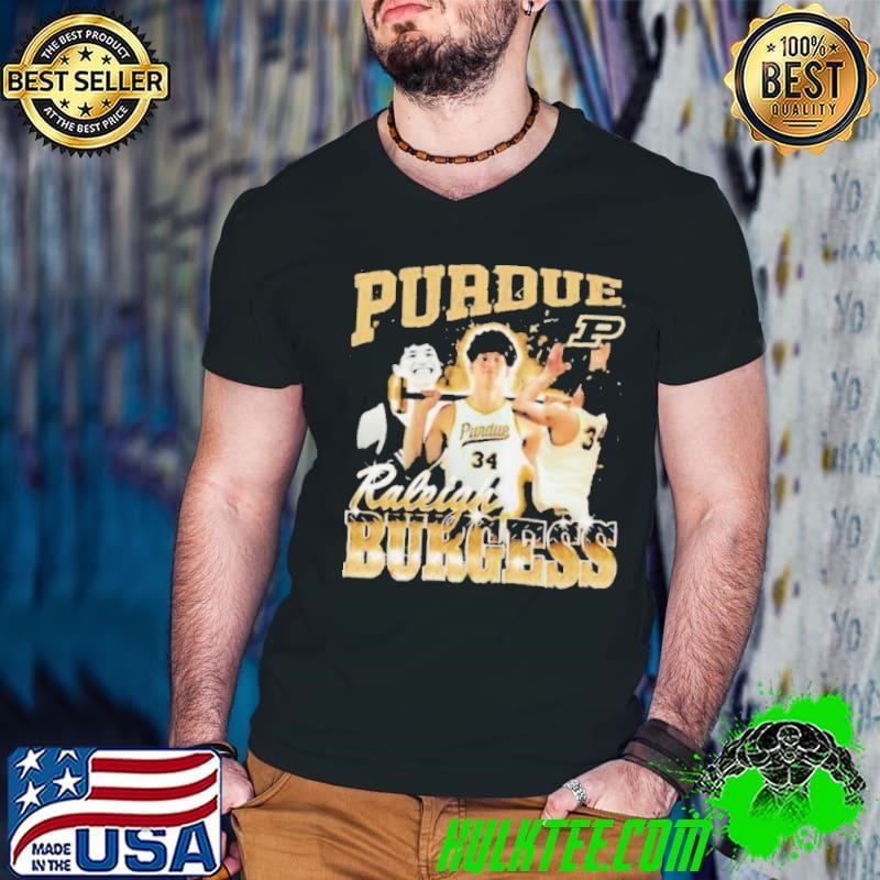 Raleigh Burgess Purdue basketball 90s graphic shirt