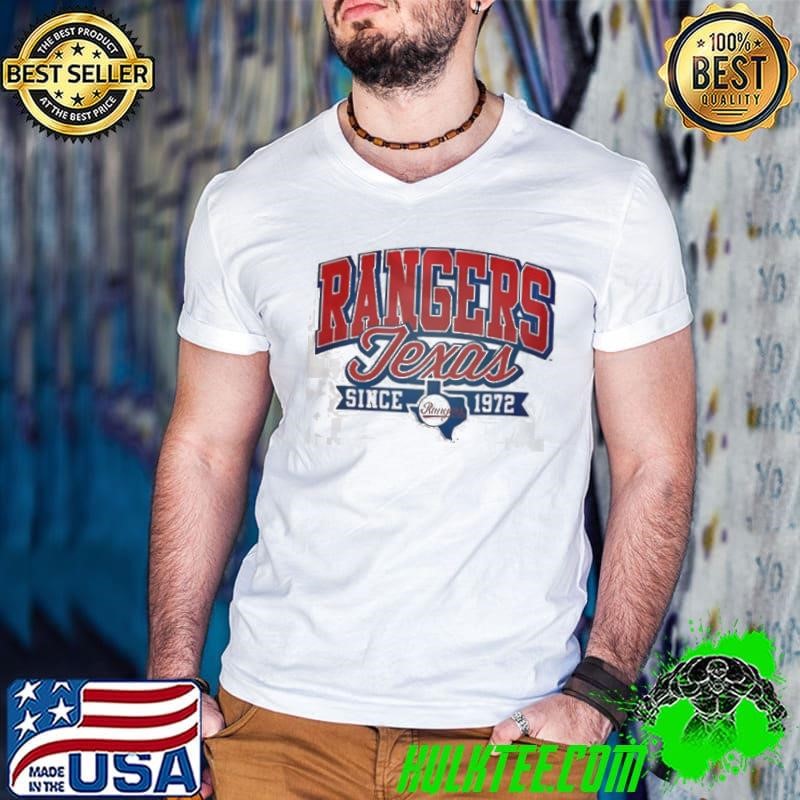 Rangers Texas Since 1972 White Blue Baseball Team shirt