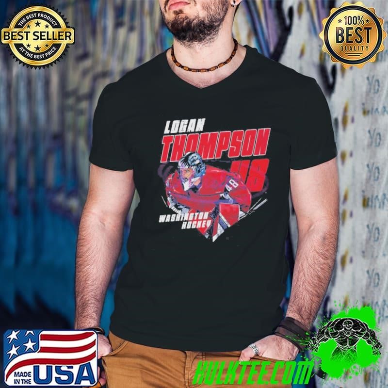 Retro Logan Thompson 48 Washington Capitals Hockey 2025 Shirt