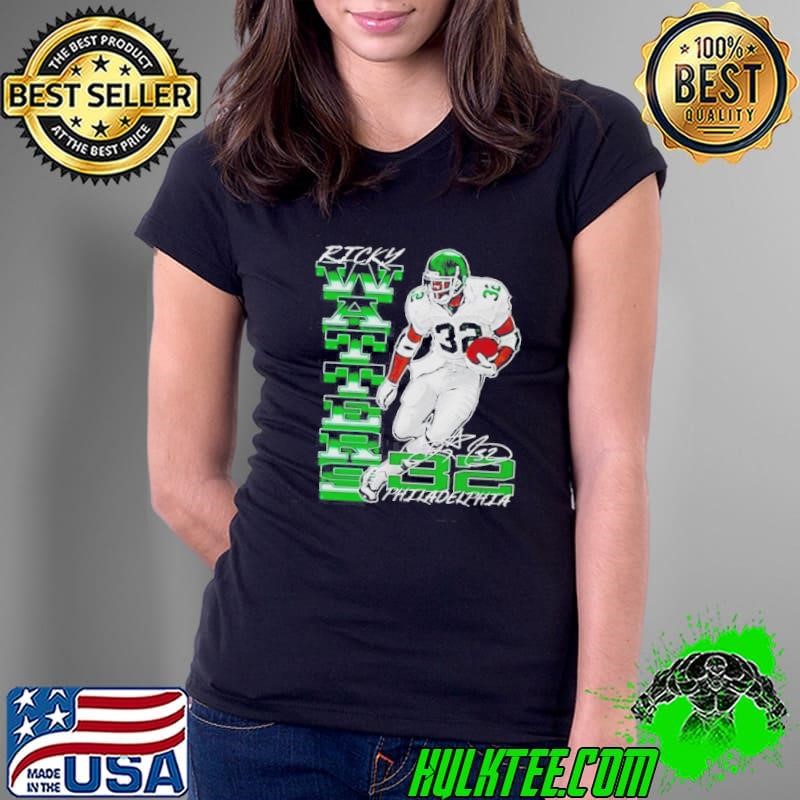 Ricky Watters Philadelphia Eagles Signature Ladies Tee