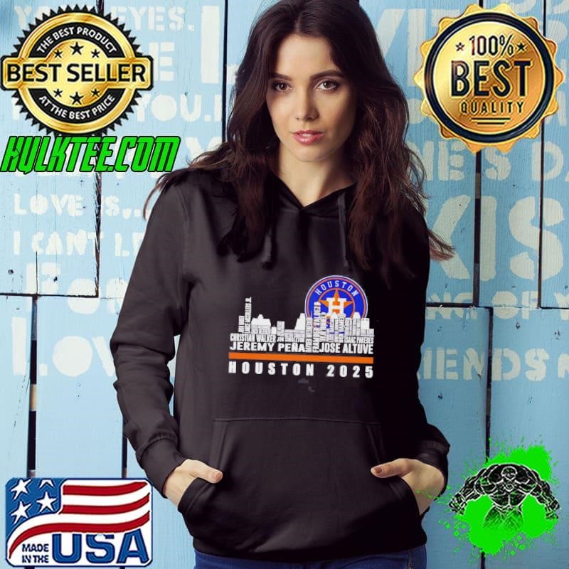 Skyline City Houston Astros 2025 Players Name Hoodie