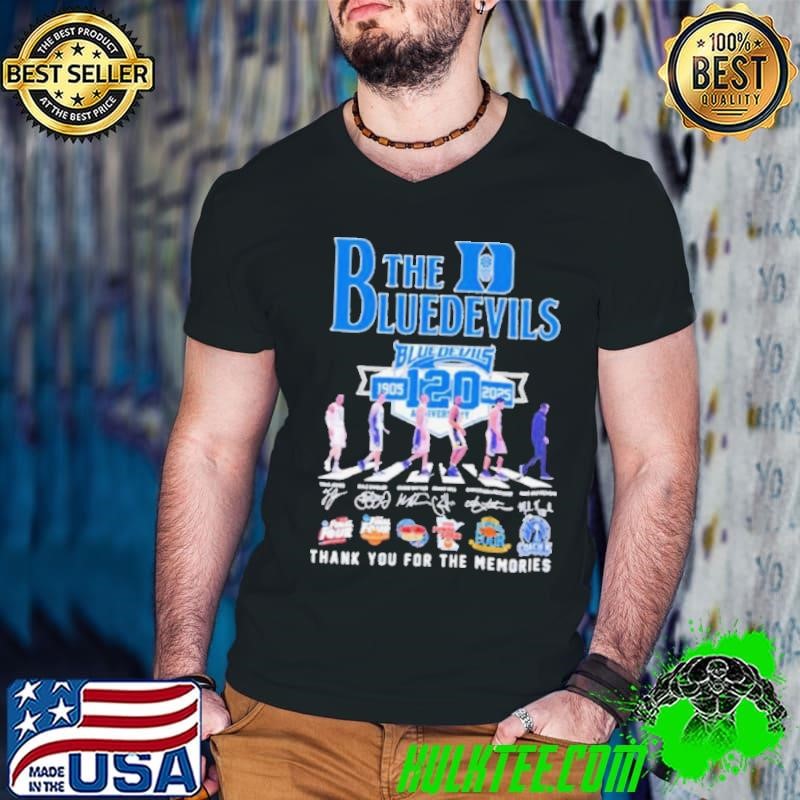 The Blue Devils 120 Anniversary 1905 2025 Thank You For The Memories Signature shirt