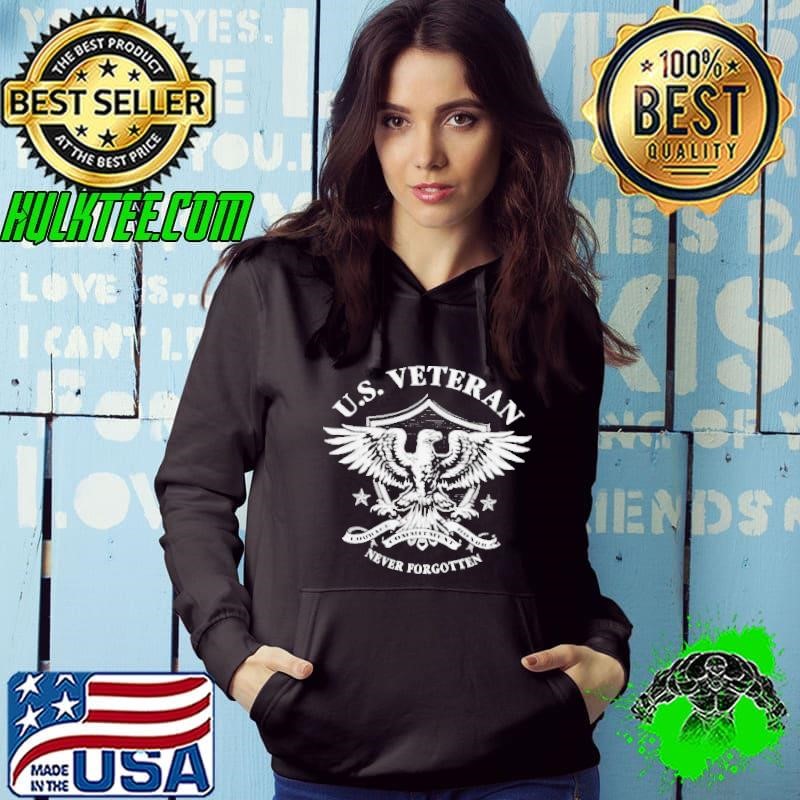 U.S. Veteran Never Forgotten Eagle Stars Hoodie