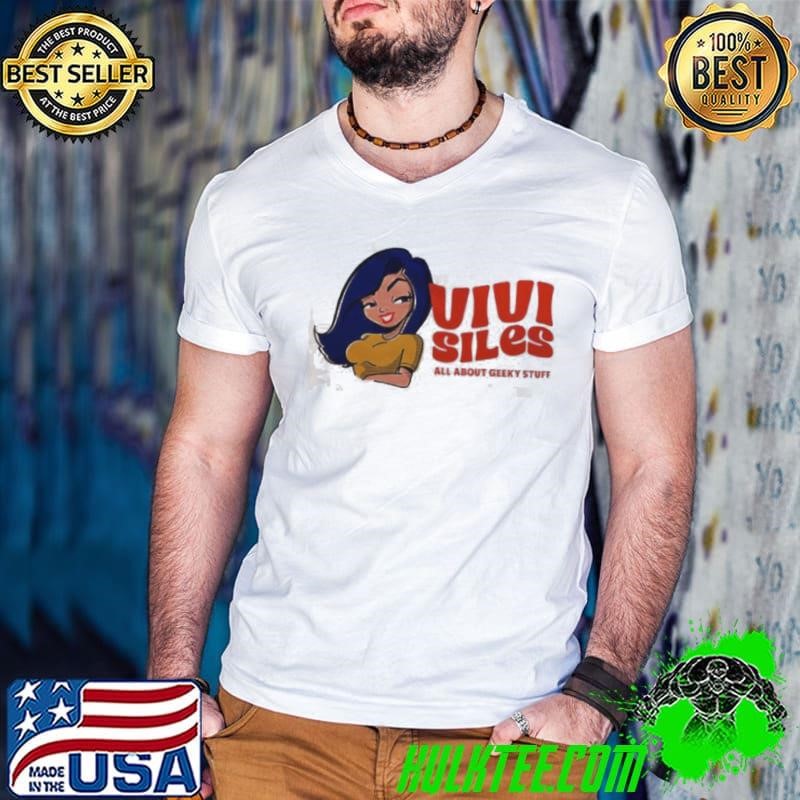 Vivi Siles All About Geeky Stuff girl cartoon shirt