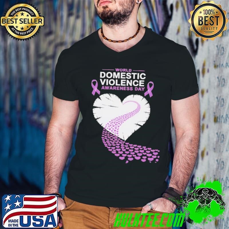 World Domestic Violence Awareness Day Cute Heart Warrior T-Shirt