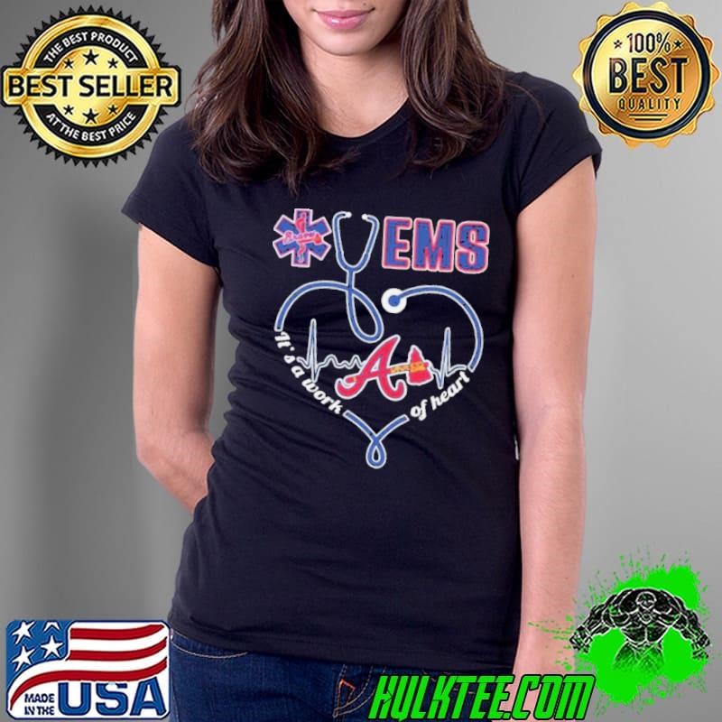 Atlanta Braves EMS It’s A Work Of Heart Ladies Tee