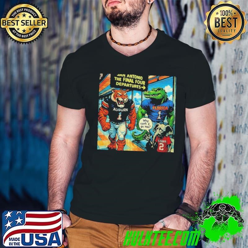 Auburn Tigers and Florida Gators The Final Four San Antonio April 2025 shirt