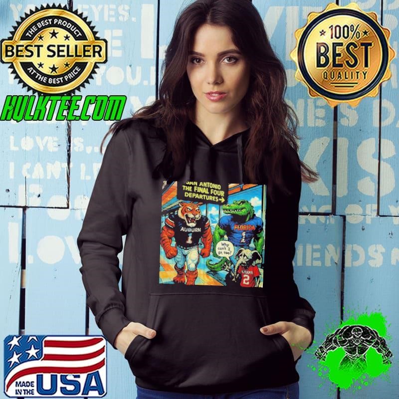 Auburn Tigers and Florida Gators The Final Four San Antonio April 2025 Hoodie