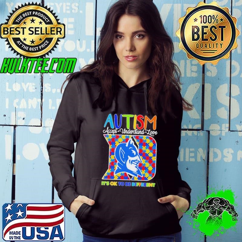 Autism Accept Understand Love Its Ok To Be Different Duke Blue Devils Shirt