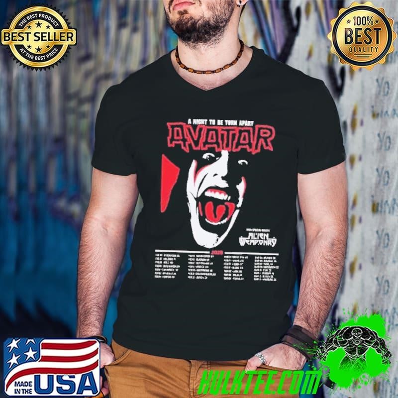 Avatar A Night To Be Torn Apart 2026 UK And European Tour Dates Guys V Neck