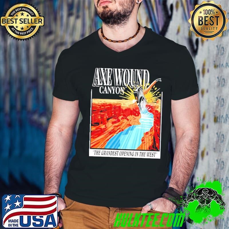Axe Wound canyon the grandest opening in the West Guys V Neck