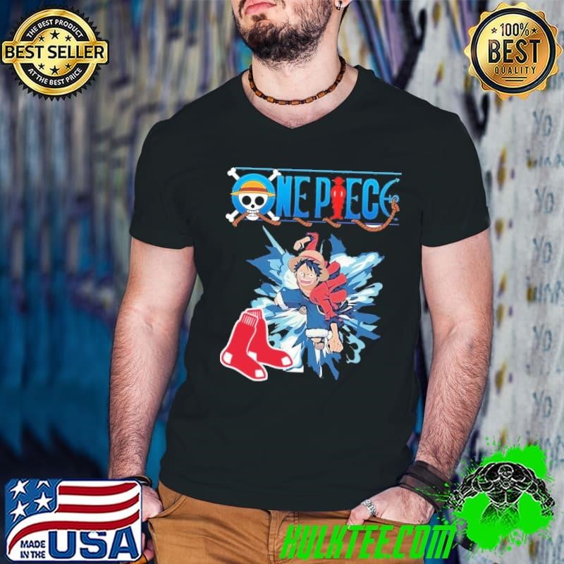Boston Red Sox One Piece Monkey D. Luffy shirt