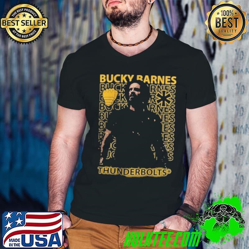 Bucky Barnes Winter Soldier Marvel Thunderbolts 2025 Guys V Neck