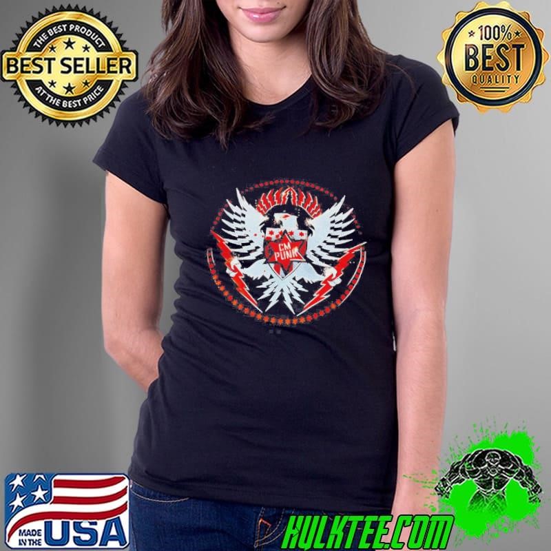 CM Punk Eagle Lightning Emblem Ladies Tee